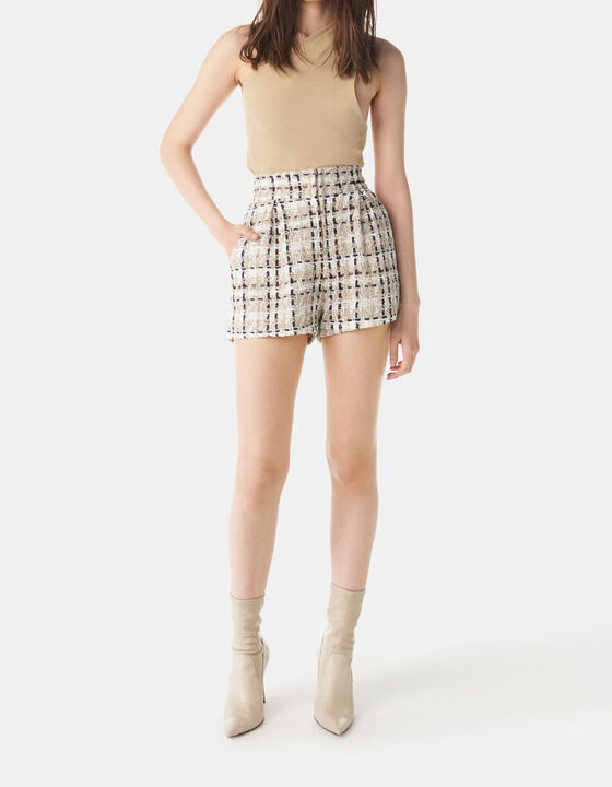PONTOS TWEED SHORTS